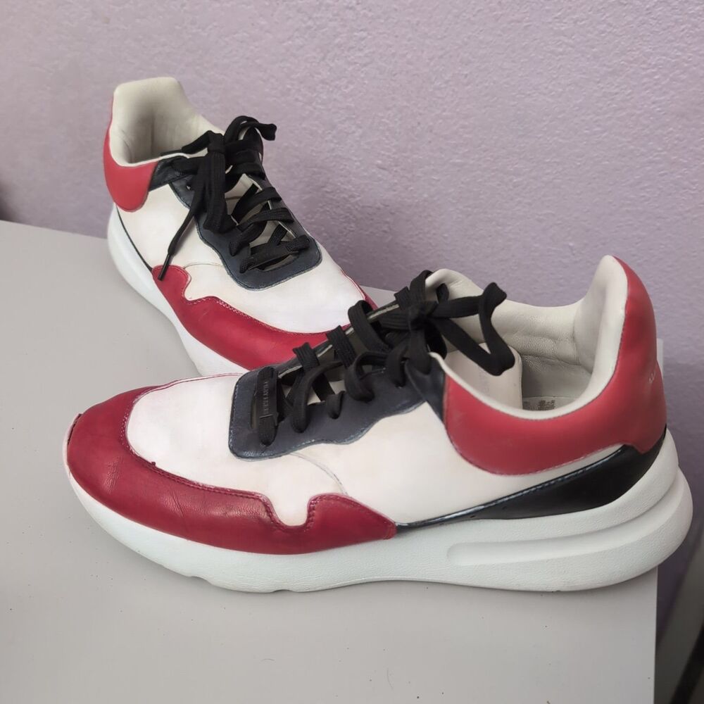 Alexander McQueen Shoes Men’s size EU 43 US 10 White Red Shoes